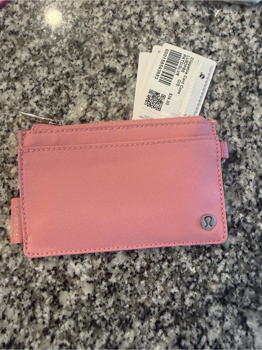 lululemon athletica Pink card case NWT